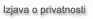 Izjava o privatnosti